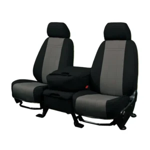 CalTrend® TY529-03NN Front Row Seat Cover, Charcoal, Made of Neosupreme, 2-tone Design, Bucket Neosupreme Series