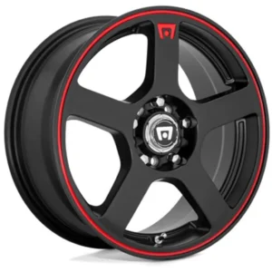 Motegi® MR11677031740 Aluminum Black Wheel, 17 in. X 7 in., 5 x 4.5 in. Bolt Pattern