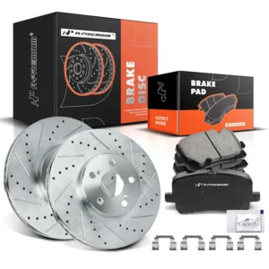 A-Premium® APBRPS290 Front Drilled Rotors & Ceramic Brake Pads