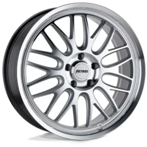 Petrol® 1780P4C405114S76 Aluminum Silver Wheel, 17 in. X 8 in., 5 x 4.5 in. Bolt Pattern