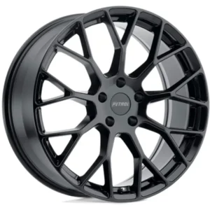 Petrol® 1880P2B405114B76 Aluminum Black Wheel, 18 in. X 8 in., 5 x 4.5 in. Bolt Pattern