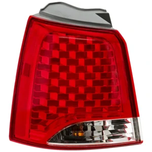 Replacement Driver Side, Outer Tail Light, with Bulb, Halogen, Clear and Red Lens