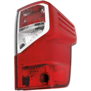 Replacement Passenger Side Tail Light, with Bulb, Halogen, Clear and Red Lens