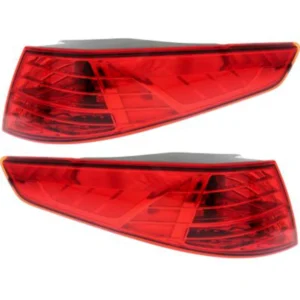 Replacement Driver and Passenger Side, Outer Tail Lights, with Bulbs, Halogen, Mounts on Body, USA Built Vehicle