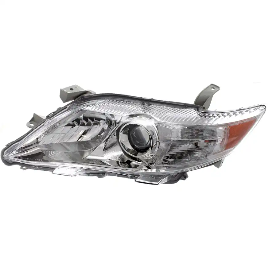 Replacement Driver and Passenger Side Headlights, Assembly, Halogen, Chrome Interior, Base/LE/XLE Models, USA Built Vehicle - Image 3