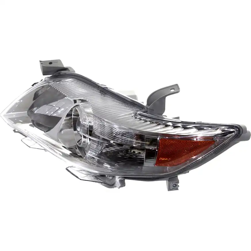 Replacement Driver and Passenger Side Headlights, Assembly, Halogen, Chrome Interior, Base/LE/XLE Models, USA Built Vehicle - Image 4