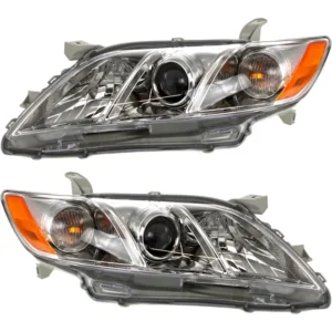 Replacement Driver and Passenger Side Halogen Headlight, With bulb(s), OE Replacement, CAPA Certified